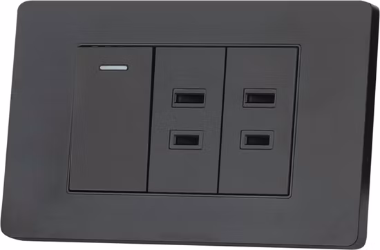 OEM 벽 푸시 버튼 전등 스위치 더블 태국 스마트 전원 소켓